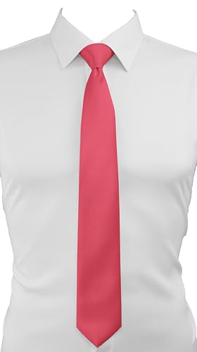 Image of Dibi Solid Color Ties for Men, Formal Mens Ties, Neck Tie, Classic Tie for Boys Women Teens, Wedding Business Costume Necktie