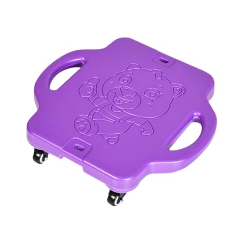BEALIFE Patinete Deportivo Plano para niños, Equipo de Juego Interior Seguro para la coordinación y el Disfrute de la educación física. Patinete Deportivo Plano para niños, Púrpura, 40x43x11cm