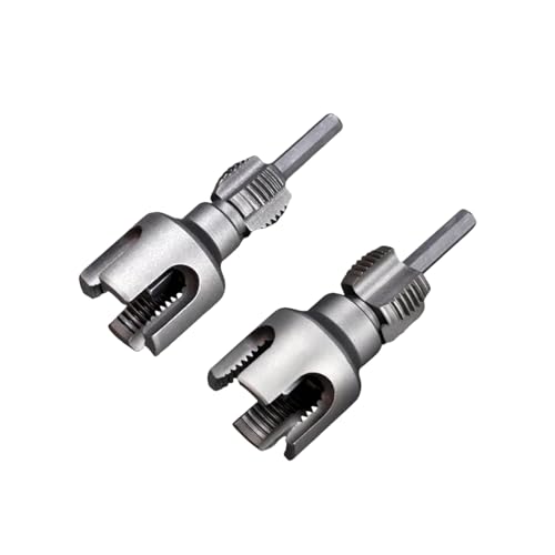 2PC Integrated Internal & External Pipe Threading Tool - Dual-Function 1/2 3/4 Dies, Electric Drill Compatible, Heavy-Duty 40Cr Alloy for PVC/PPR/Plastic Pipes - Home Repair & DIY Kit(1/2+3/4)