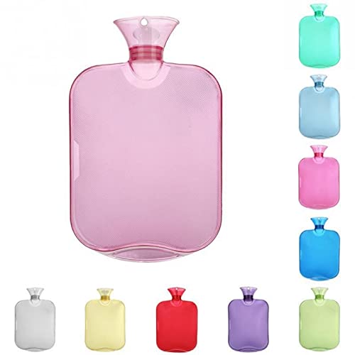 JINGYAN Bolsas de agua caliente 200 0ml Botellas de agua caliente gruesas portátiles CLORURO DE POLIVINILO Botella invierno Mano Calentador Manos Bolsillo Pies Bolsa Agua Caliente(7)