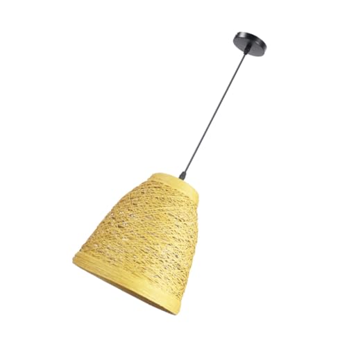 Plafonnier rotin tissé luminaire suspendu OSALADI pour décor intérieur