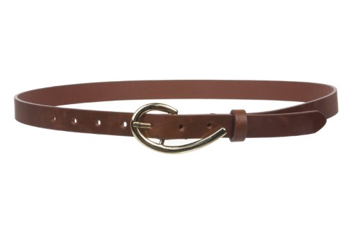 3/4 Inch (19mm) Skinny Faux Leather Fashion Belt