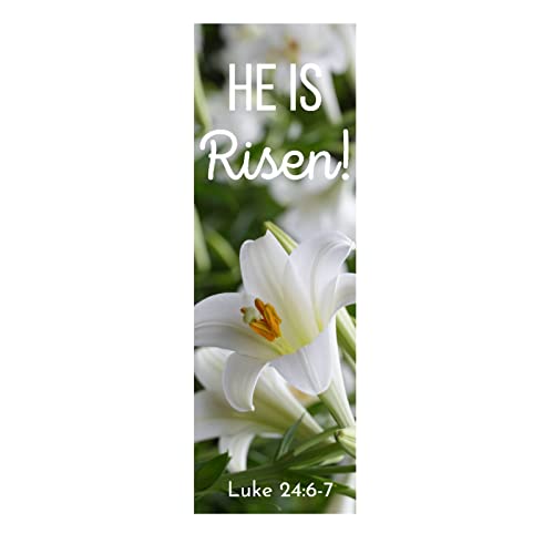 100 He is Risen Easter Bookmarks – Christian Bible Verse