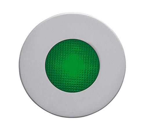 Balizas LYRA R/V empotrables de cromo mate 230V con cristal difusor transparente