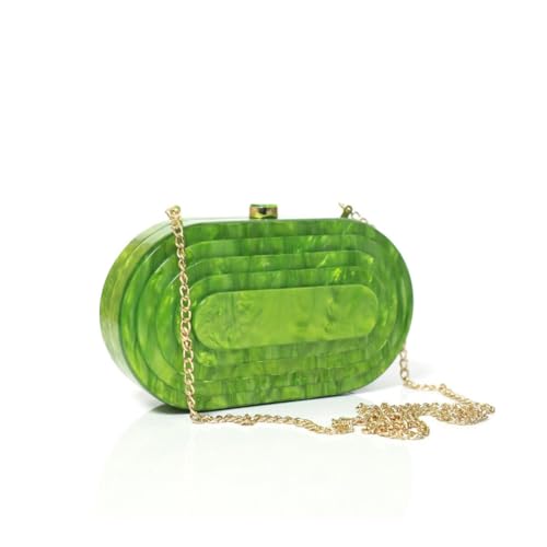 Image of Acrylic Bubble Bag Luxury Marble Clutch Evening Purses for Women Glitter Handbag for Wedding Party Prom
