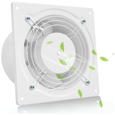 Hon&Guan Abluftventilator Badlüfter Fan ø150mm Wandventilator Lüfter Abluft Leise Cover