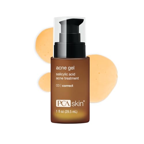 PCA SKIN Acne Gel, Acne Spot Treatment, 2% Salicylic Acid Serum, Anti Acne Serum, Evens Skin Tone, 1 fl oz Pump