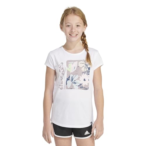 Image of adidas Girls' Short Sleeve Scoop Neck Tee T-Shirt