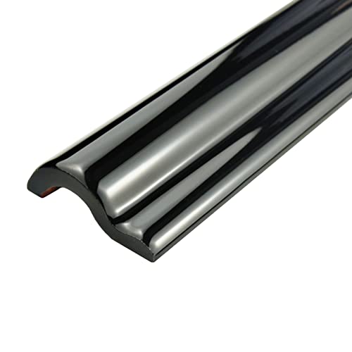 SomerTile Santorini Nero Ceramic Chair Rail Trim #TOP26