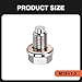 M12 x 1.5 Magnetic Oil Drain Plug, Magnetic Stainless Steel Oil Pan Drain Nut Bolt with 5 PCS Copper Crush Washer Anti Leakage, Universal Leak-proof Replacement,Fits Most Cars, Motorcycles, Boats