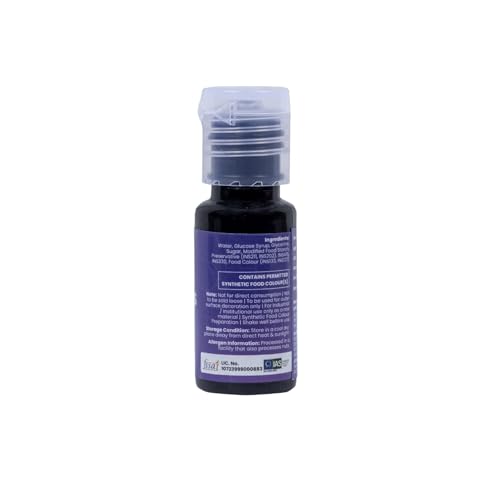 Image of Tastycrafts Gel Food Colour | Edible Gel-Based Colour for Baking, Fondant, Icing, Cake Decoration, Chocolates & Desserts | Rich & Bright Gel-Based Food Colour (Violet, 20 gm)