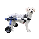 Walkin' Wheels Dog Wheelchair - for Small Dogs 11-17 lbs - Veterinarian Approved - Wheelchair for Back Legs