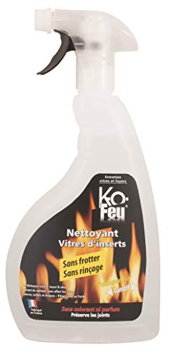 K-OFEU - Nettoyant vitre et insert - Entretien vitres et foyers - Préserve les joints et alliages - 750 ml