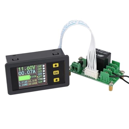Indicateur de capacité de puissance 90V20A avec écran couleur LCD
