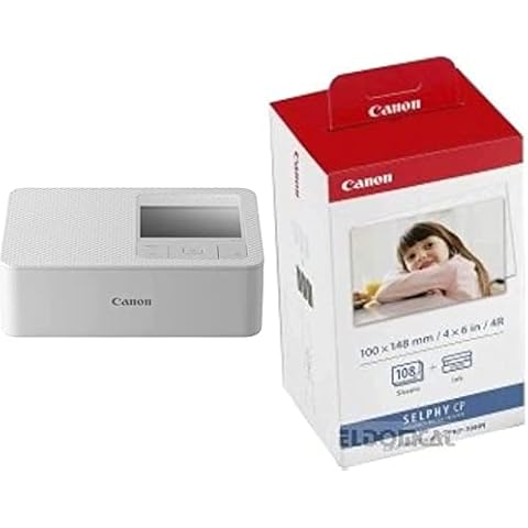 Canon SELPHY CP1500 Mini Fotodrucker weiß inkl Druckerkartusche RP-108, 108 Blatt Cover