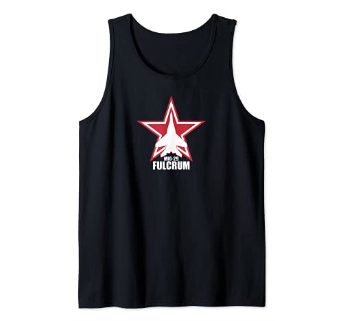 Mig-29 Fulcrum Tank Top, Black, S