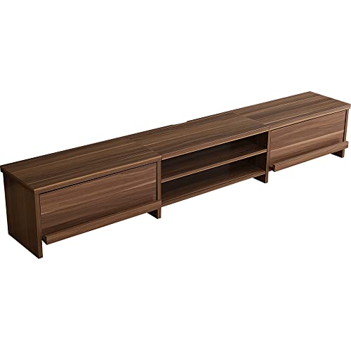 テレビ台 幅180cm TVボード テレビボード TV台 ローボード 背面収納 一人暮らし おしゃれ 北欧 ヴィンテージ 大人かわいい ウォールナット