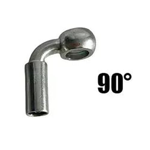 Tubo aceite embrague trenzado M10X1 extensión 500cm para moto 6