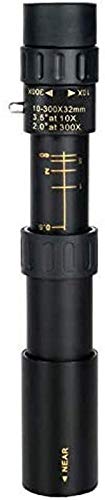 KKXXYQFC Telescopios, Telescopio para Adultos, Binoculares de Viaje 10-30x25 Enfoque Flexible Telescopio con Zoom monocular de Alta Potencia para binoculares para Acampar