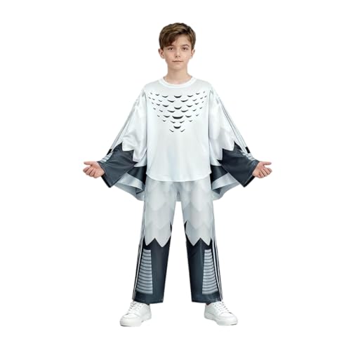 Kids Halloween Costumes for Boys 99-Nights Deer Monster Forest Game Scary Cosplay Costume Halloween Party Fancy Dress Up Horror Animal Outfit (Gray, 11-12 Years) - Image 2