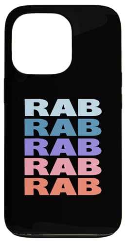 Funny Modern Repeated Text Design Rab �X�}�z�P�[�X iPhone 13 Pro �p
