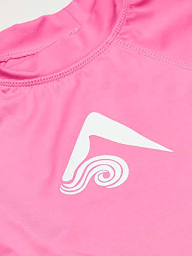 Kanu Surf Girl's Keri Upf 50+ Long Sleeve Rashguard, Pink, 4T #TOP1