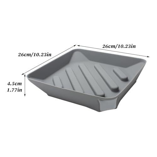 Alfombrillas para encimera de cocina de silicona antideslizante con boquilla de drenaje 6