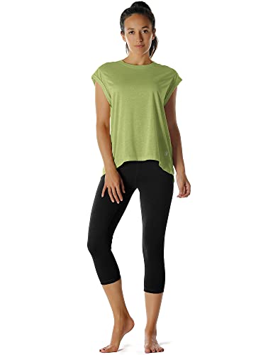 Image of icyzone Open Back Workout Tops for Women - Athletic Activewear T-Shirts Exercise Yoga Shirts(Pack of 2)