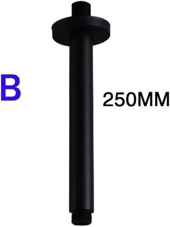 Black Round&Square Shower Arm Wall&Ceiling Mount Shower Holder Brass Folding Extension Telescopic Arm G1/2 Threaded