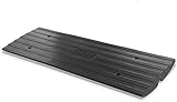Pyle Car Driveway Curb Ramp - Heavy Duty Rubber Threshold Ramp - Also for Loading Dock, Garage, Sidewalk, Truck, Scooter, Bike, Motorcycle, Wheelchair Mobility & Other Vehicle - Pyle PCRBDR24