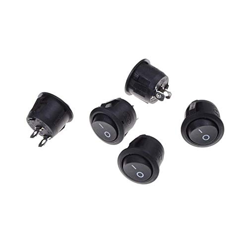 Zh yan 5 X for Car 12V ON/Off Round Rocker Boat Toggle Switch