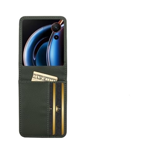 Étui en cuir Flip 3 5G antichute portefeuille A505ZT avec coque fibre de carbone