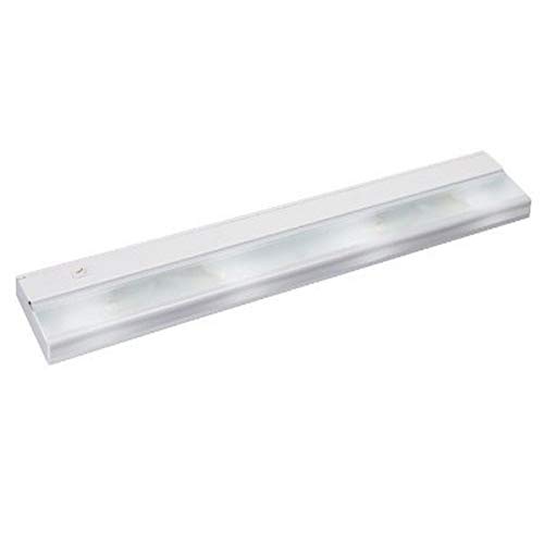 Kichler 10584WH TaskWork Direct Wire 30IN 4LT 12V Xenon Undercabinet Light, White Finish with Frosted Glass Diffuser
