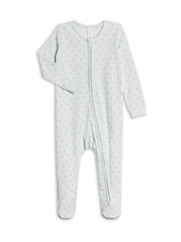 Image of Colored Organics Baby Zip-Up Footed Sleeper with 2-Way Zipper - Organic Cotton Pajamas
