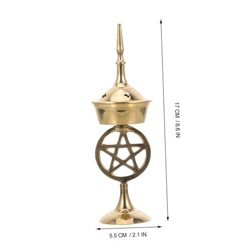 Brûleur de parfum laiton MAGICLULU pour brûler vos encens proprement sans risque de cendres