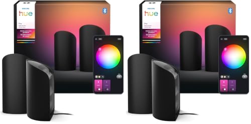 Image of Philips Hue Play Smart Wall Washer, Black (Pack of 4)