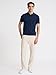 EXPRESS Men’s Cotton Sweater Polo – Ribbed Short Sleeve Knit, Retro-Inspired, Smart-Casual –Indigo Blue