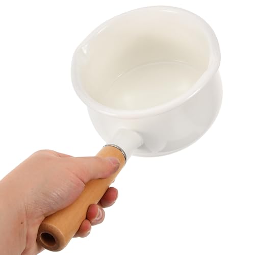 Cuisson uniforme sur plaque assurée avec cette casserole émail de 1000ml