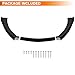 Car Front Bumper Lip Compatible with Ford Mustang 2015 2016 2017,ABS Front Spoiler Splitter Lip,Glossy Black Car Body Kit Spoiler Chin