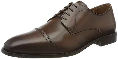 Boss Lisbon_derb_buct, Zapatos de Cordones Derby para Hombre, Marrón (Medium Brown 217), 44 EU