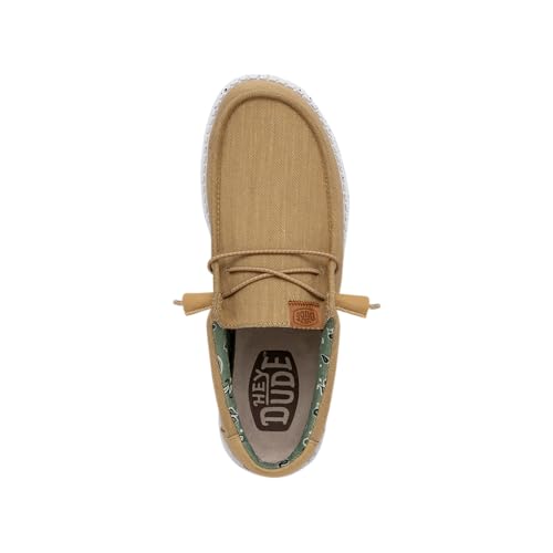 Image of HEYDUDE Men's Wally Washed Canvas, Men's Shoes, Slip-on Loafers, Comfortable & Light-Weight
