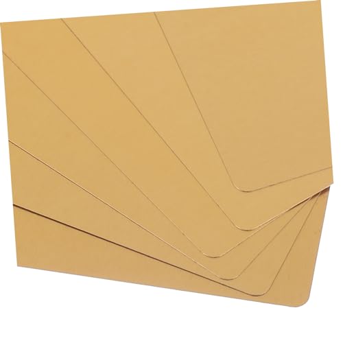 Cartes de visite en aluminium or lot de 100 pour impression et gravure