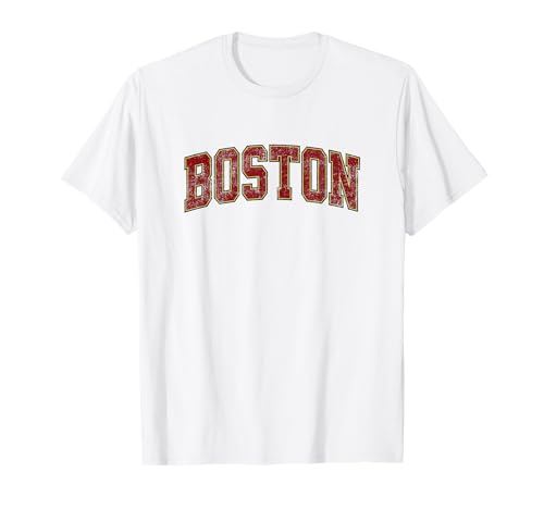 Boston Massachusetts MA Vintage Athletic Sports Design T-Shirt