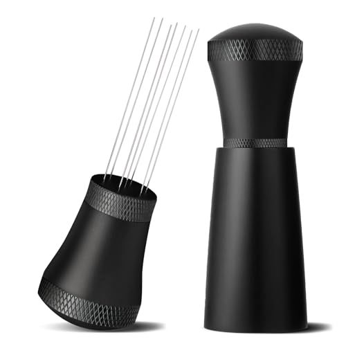 Aotfusd Wdt Tool, Aluminium Wdt Tool Espresso with 7 Espresso Needles 0.3 mm, 10 Replacement Needles, Aluminium Wdt Tool Espresso with Stand, Espresso Coffee Stirrer, Espresso Coffee Stirrer for