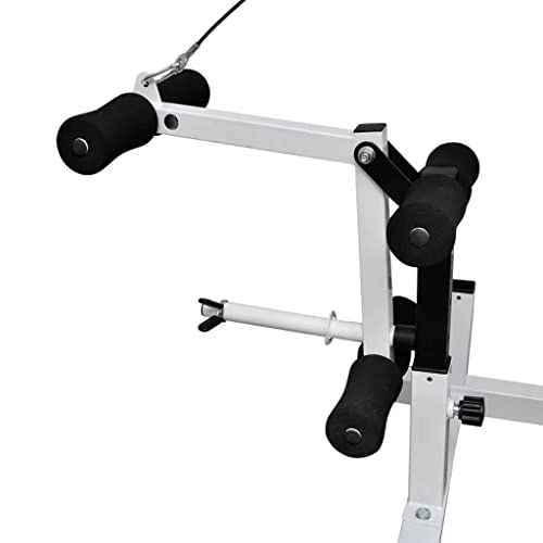 vidaXL Gewichtenbank met gewichtenrek en halterset 120 kg - Image 7
