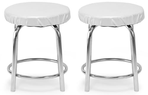 Image of GOYALSON Durable Doctor Medical Stool for Office Home with Comfortable Cushion seat (White, 2)