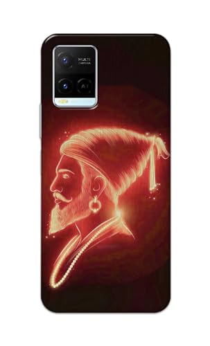 Image of Plastic Printfidaa Printed Hard Back Cover Case For Vivo Y21 | Y21T | Y21S | Y21E | Y21A | Y21G | Y33S | Y33T | Y32 | Vivo T1X Back Cover (Chatrapati Shivaji Maharaj) -112, Multicolor