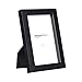 Amazon Basics Rectangular Photo Picture Frame, 6 x 4 inches, Pack of 5, Black