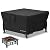 Velway Square Gas Fire Pit Cover - Outdoor Heavy Duty Patio Fire Pit Cover Fits for 32-38 Inch Waterproof Windproof Full Coverage Dustproof Anti UV&Tear Resistant, 38"x38"x20", Black