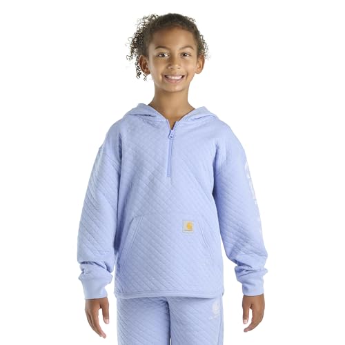 Sweatshirt à capuche fille Carhartt matelassé avec demi-zip confort